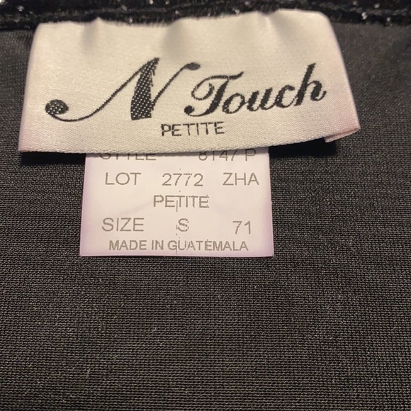 N Touch jacket with built in top small petite - Picture 3 of 3